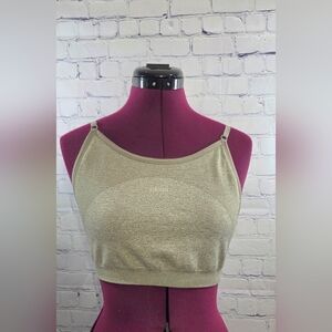 Gymshark Gray Fitted Crop Tank Top